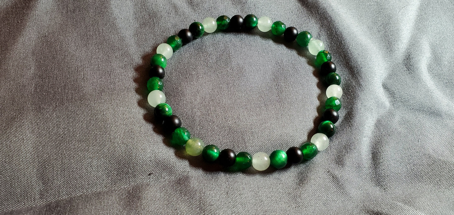 Camouflage Gemstone Stretch Bracelet