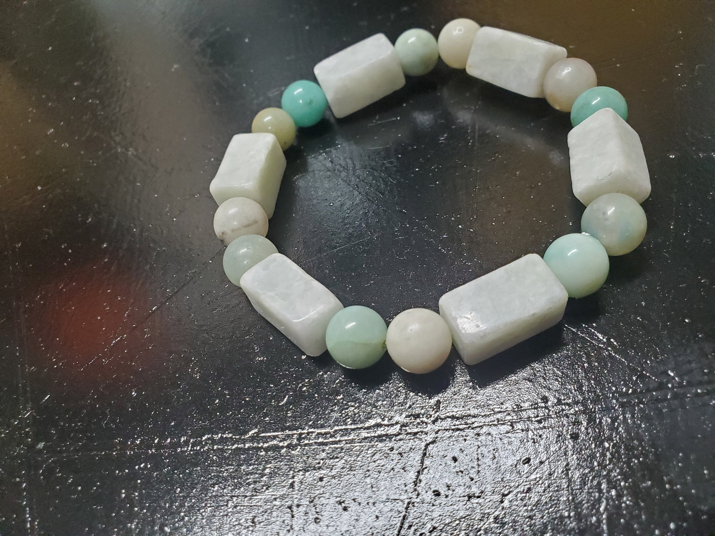 1 of a Kind 2 Ways Amazonite Stretch Bracelet!