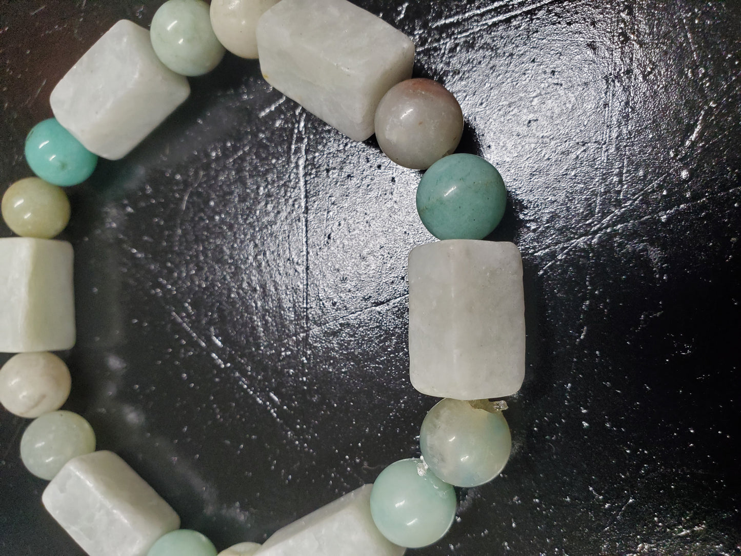 1 of a Kind 2 Ways Amazonite Stretch Bracelet!