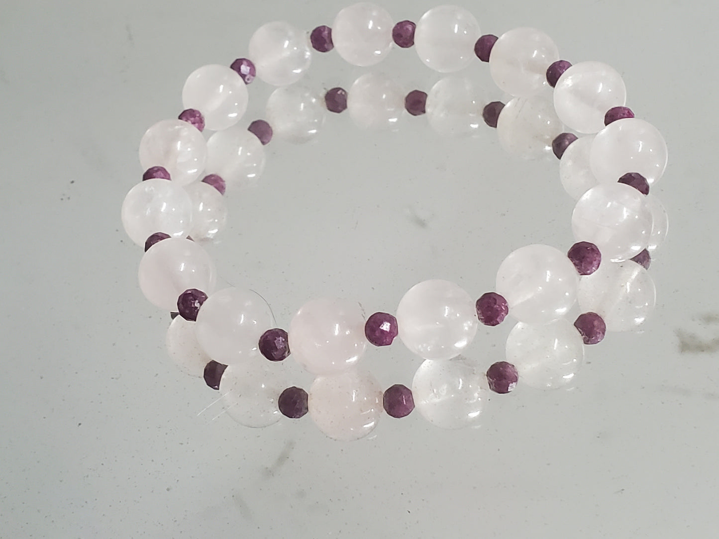 7 1/4" Ruby Rose Quartz Stretch