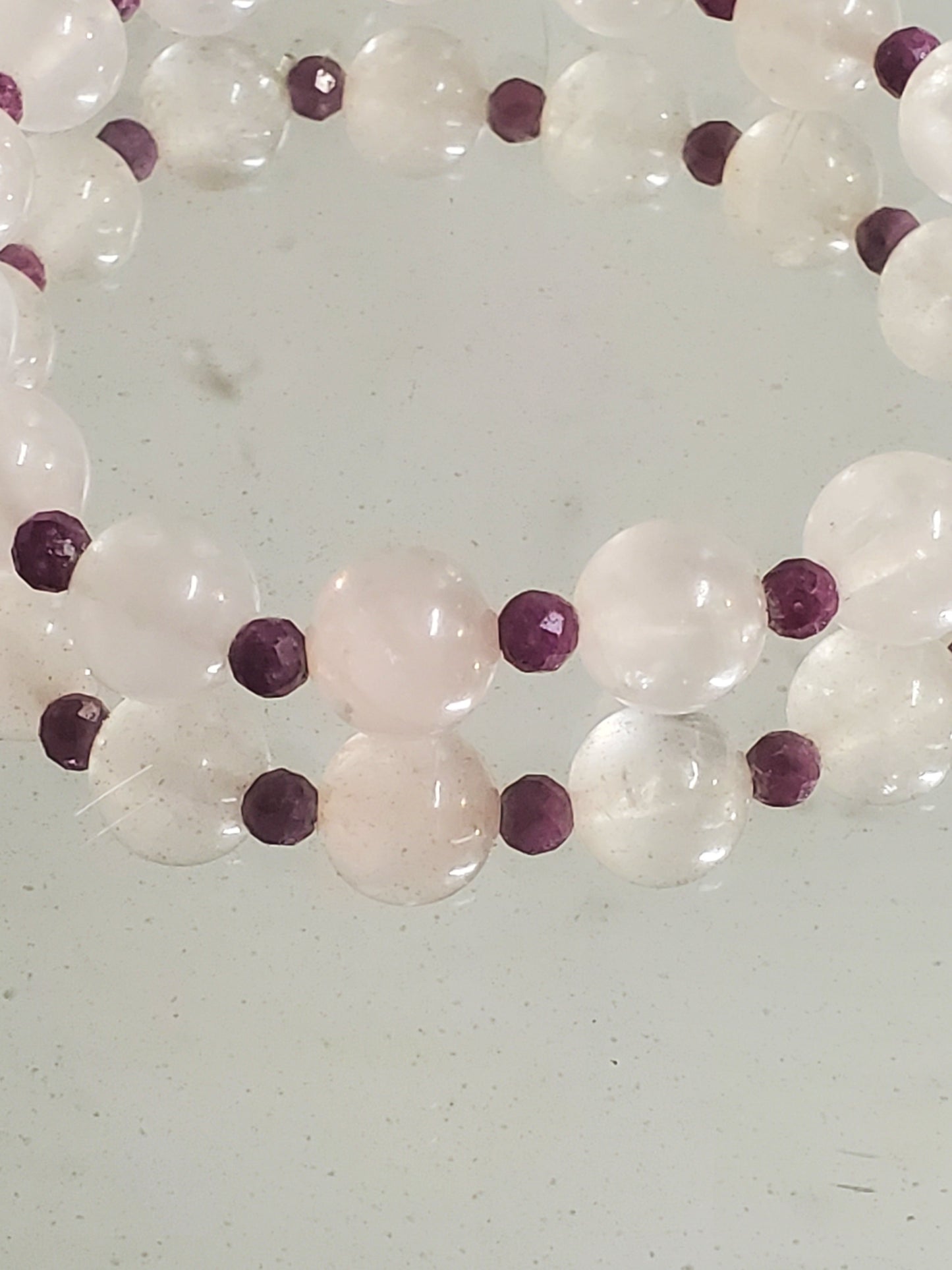 7 1/4" Ruby Rose Quartz Stretch